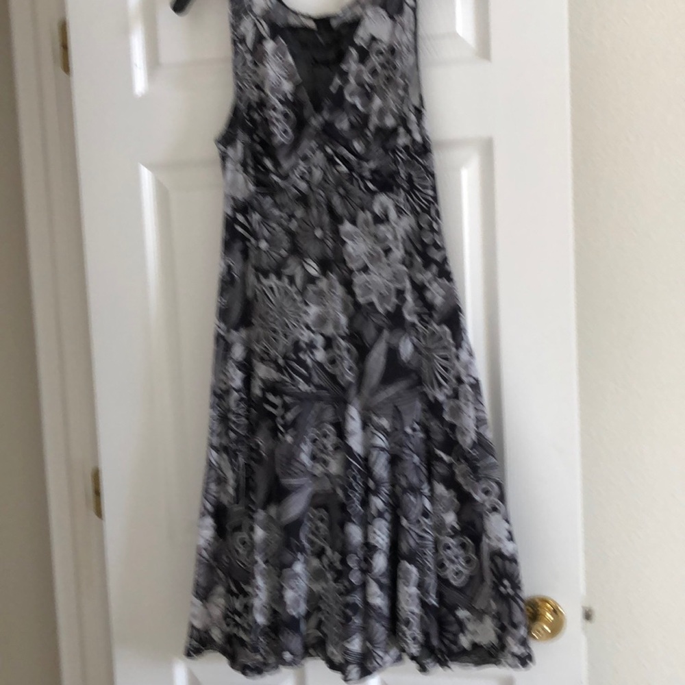 Desigual Black and White Floral Sleeveless Dress
